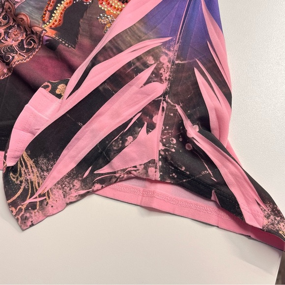 Imperfect cowgirl top western country tunic bling top 90s Y2K artsy rodeo tunic - Picture 14 of 16